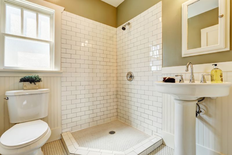 Corner Shower with Niche Storage